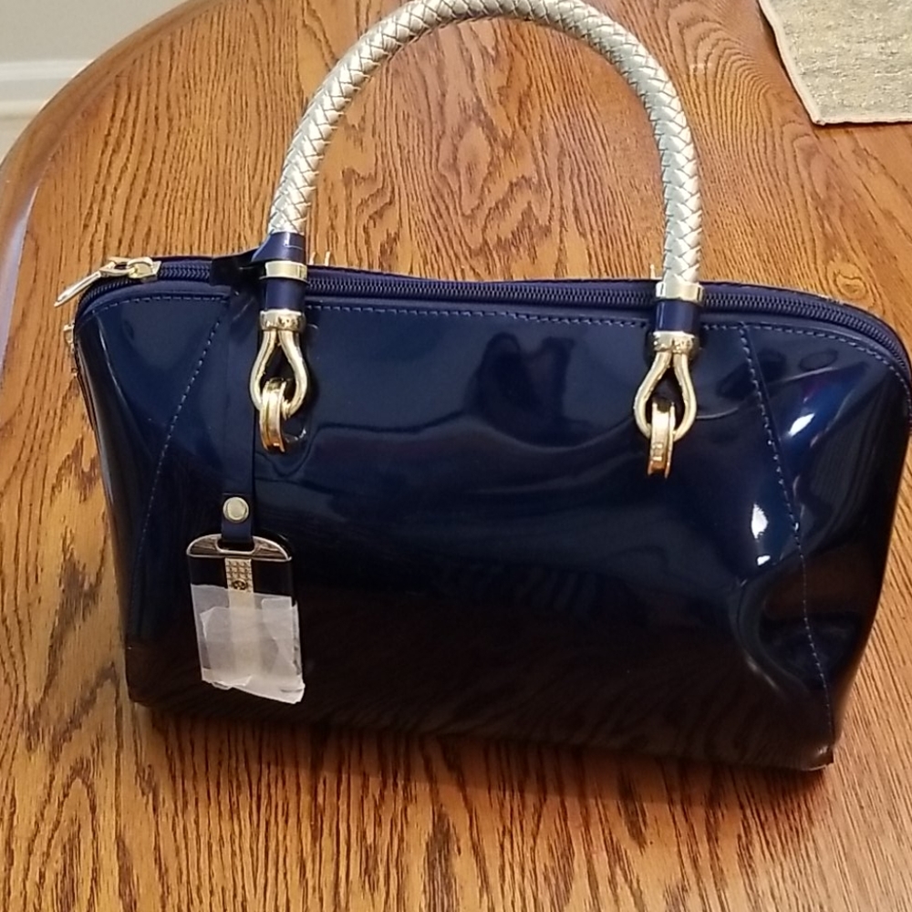 Navy/gold NWOT purse
